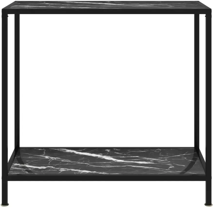 VidaXL -Wandtafel-80x35x75-cm-gehard-glas-zwart - Foto 5