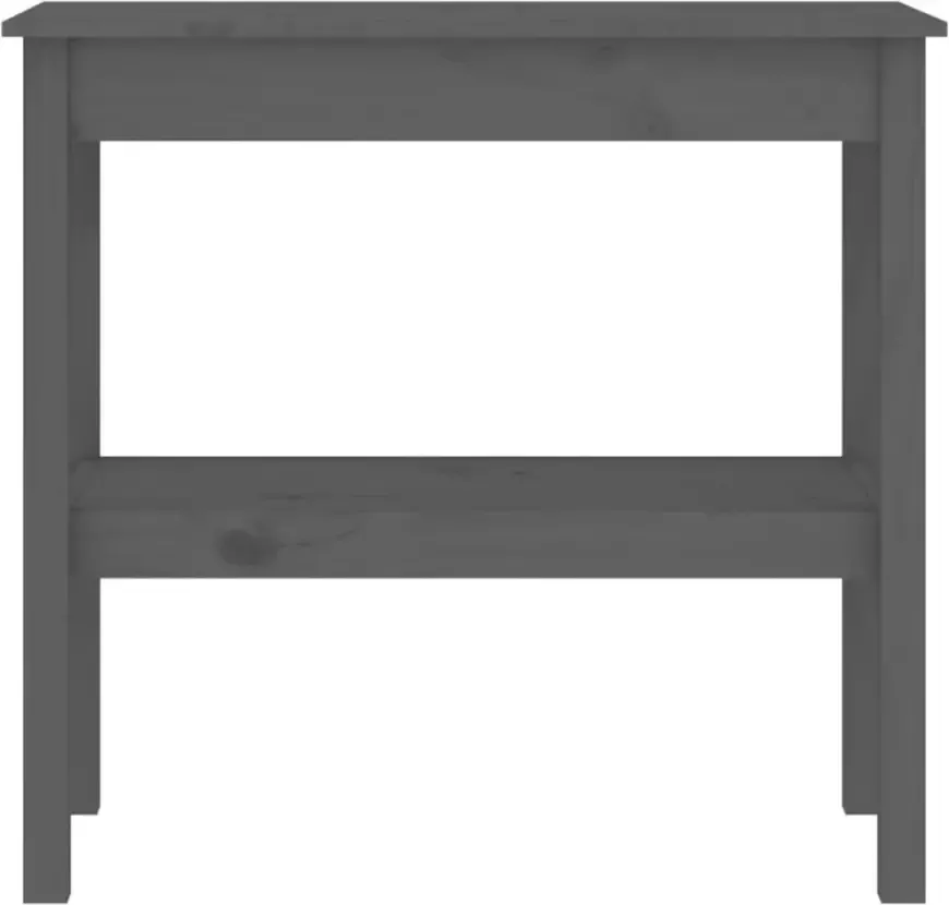 VidaXL -Wandtafel-80x40x75-cm-massief-grenenhout-grijs - Foto 6