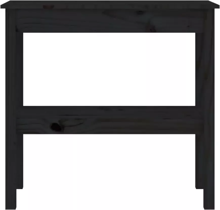 VidaXL -Wandtafel-80x40x75-cm-massief-grenenhout-zwart - Foto 6