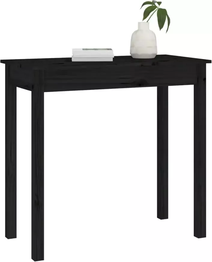 VidaXL -Wandtafel-80x40x75-cm-massief-grenenhout-zwart - Foto 5