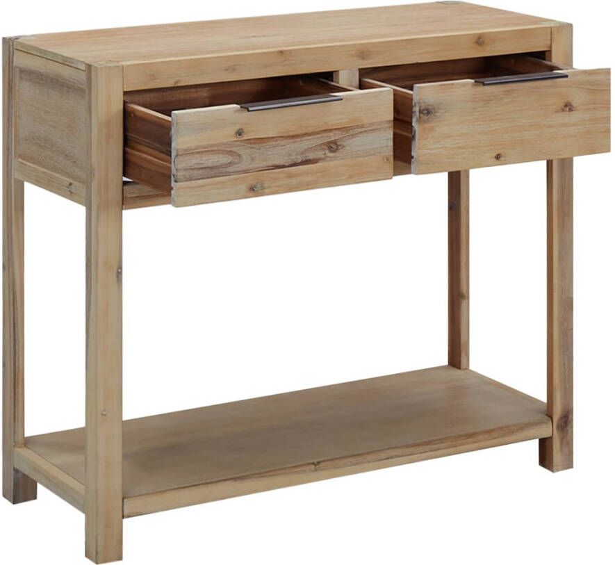 VidaXL -Wandtafel-82x33x73-cm-massief-acaciahout - Foto 4