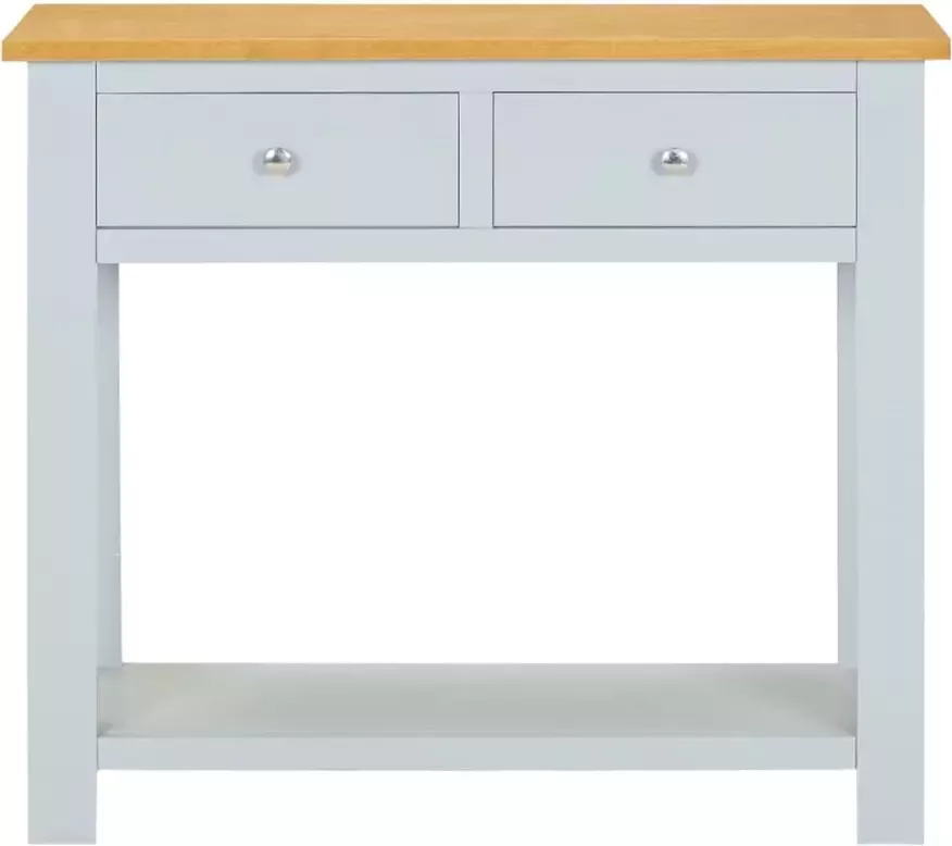 VidaXL -Wandtafel-83x30x73-cm-massief-eikenhout