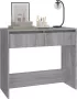 VIDAXL Wandtafel 89x41x76 5 cm staal grijs sonoma eikenkleurig - Thumbnail 4
