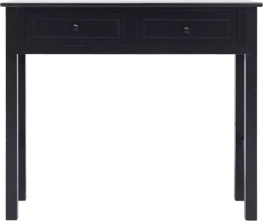 VidaXL -Wandtafel-90x30x77-cm-hout-zwart - Foto 3