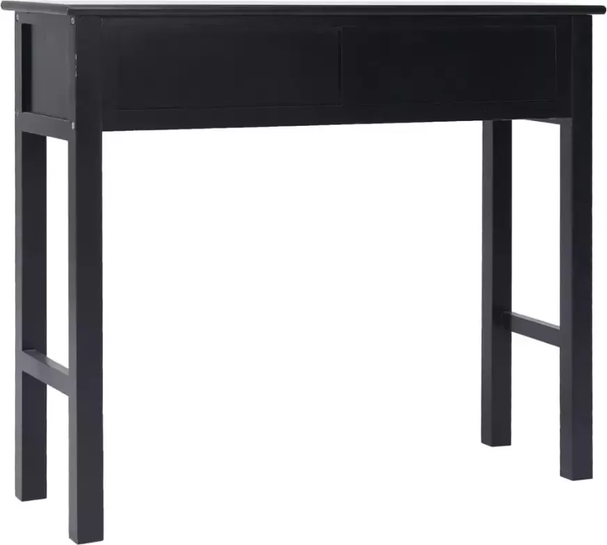 VidaXL -Wandtafel-90x30x77-cm-hout-zwart - Foto 2