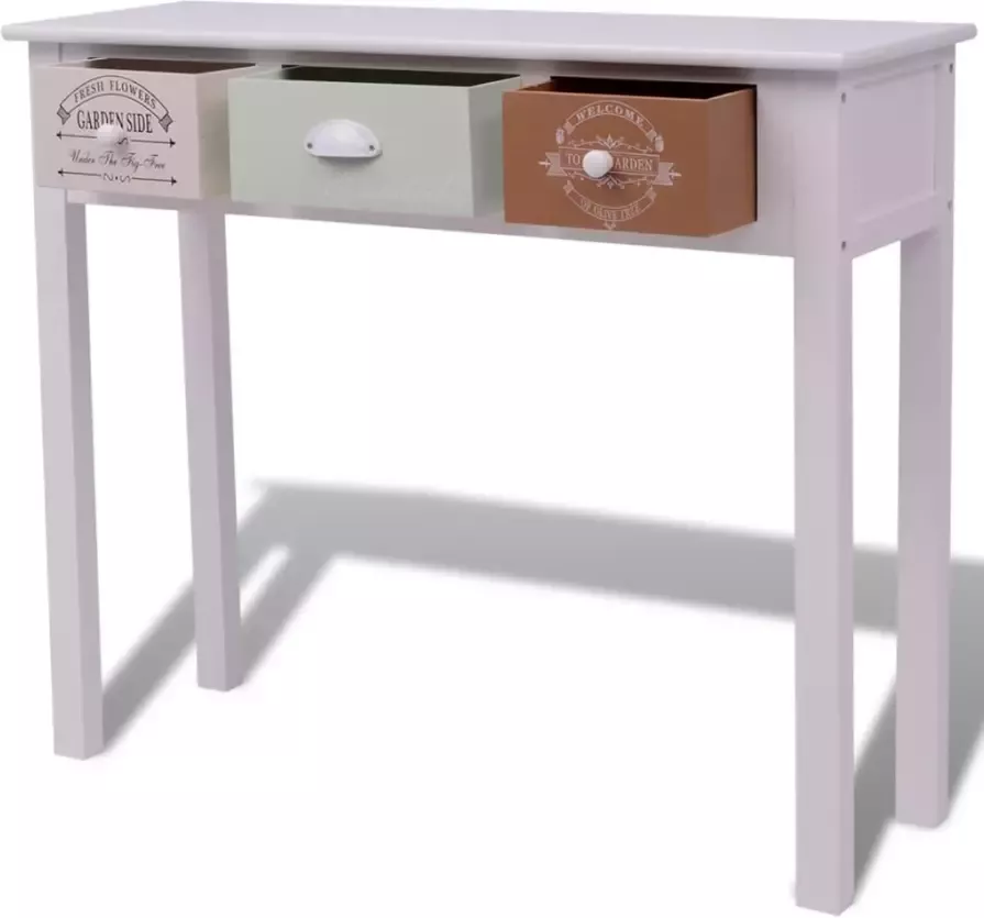 VidaXL -Wandtafel-Franse-stijl-hout - Foto 4