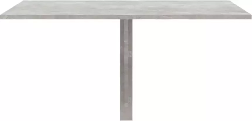 VIDAXL Wandtafel inklapbaar 100x60x56 cm bewerkt hout betongrijs - Foto 3