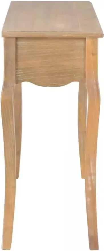 VidaXL -Wandtafel-met-2-lades-120x30x75-cm-massief-grenenhout - Foto 3