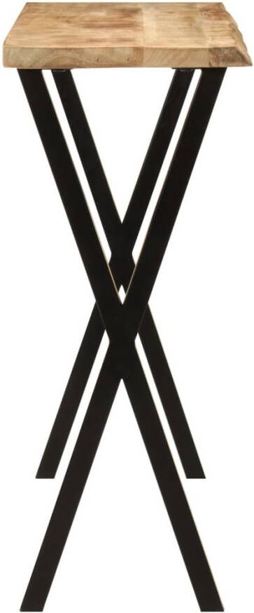 VidaXL Wandtafel met natuurlijke rand 105x33x76 cm massief mangohout