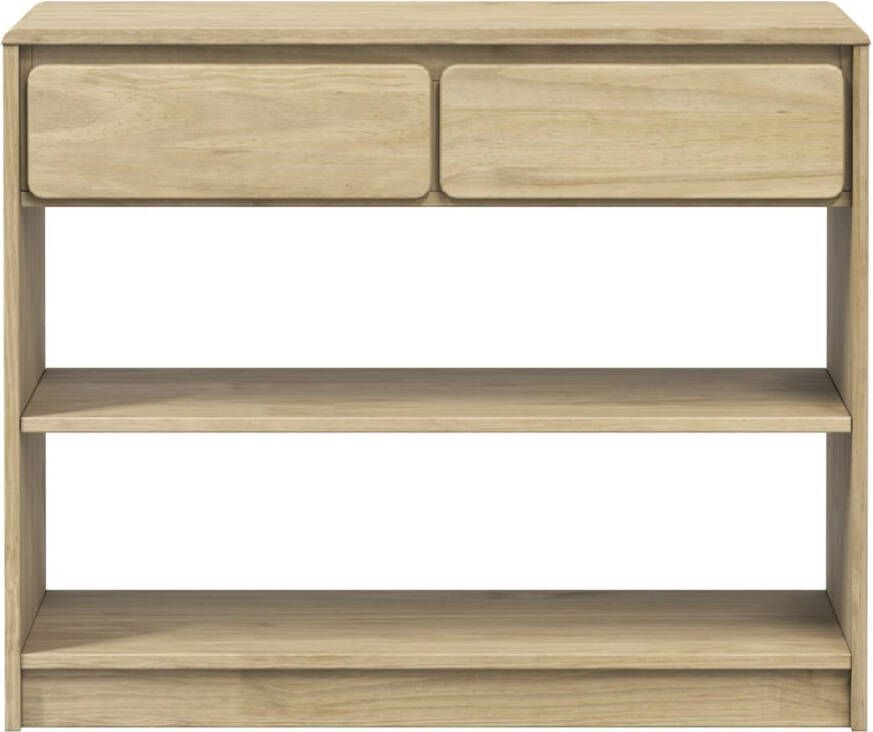 VidaXL Wandtafel SAUDA 89 5x36 5x73 cm massief grenenhout eikenkleurig - Foto 5