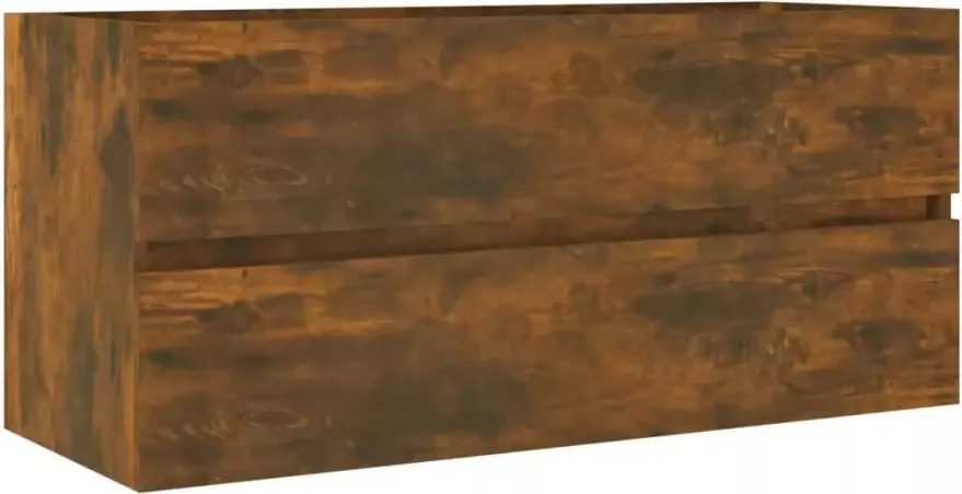 VIDAXL Wastafelkast 100x38 5x45 cm bewerkt hout gerookt eikenkleurig