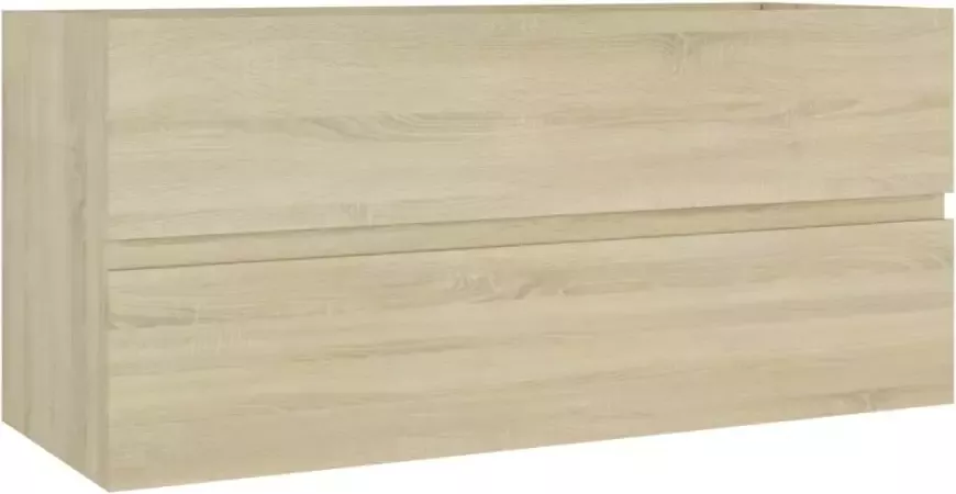 VIDAXL Wastafelkast 100x38 5x45 cm bewerkt hout sonoma eikenkleurig - Foto 3