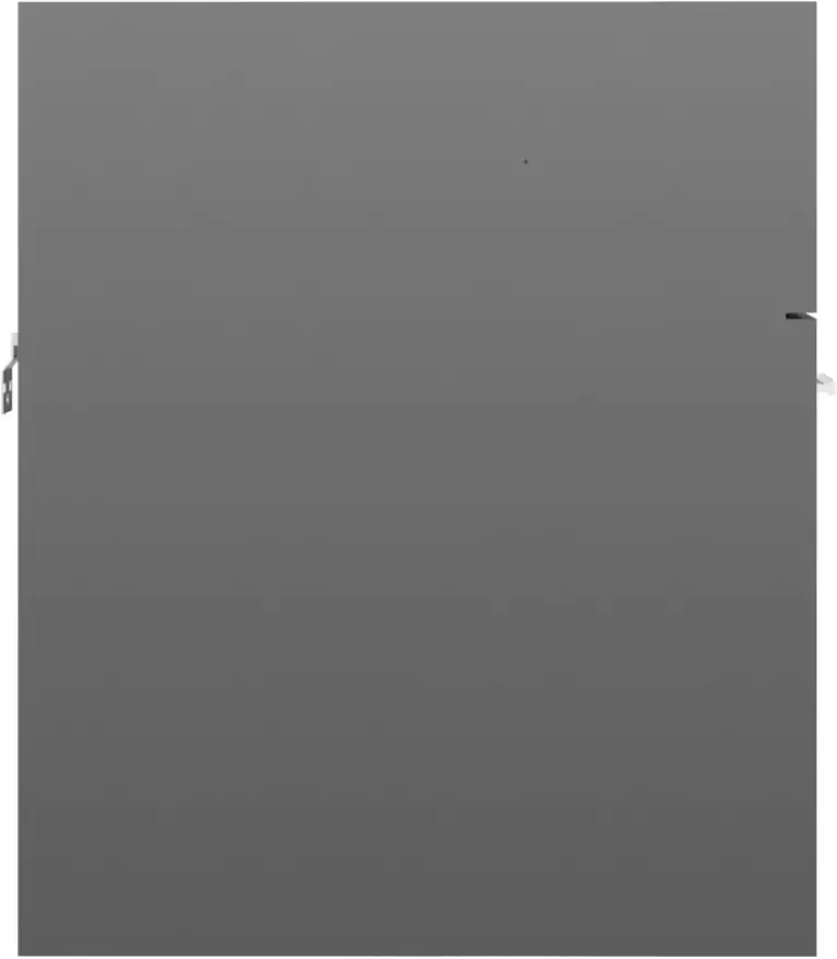 VIDAXL Wastafelkast 41x38 5x46 cm spaanplaat hoogglans grijs - Foto 3