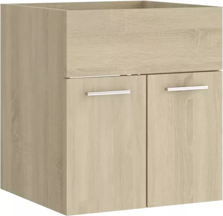 VIDAXL Wastafelkast 41x38 5x46 cm bewerkt hout sonoma eikenkleurig - Foto 2