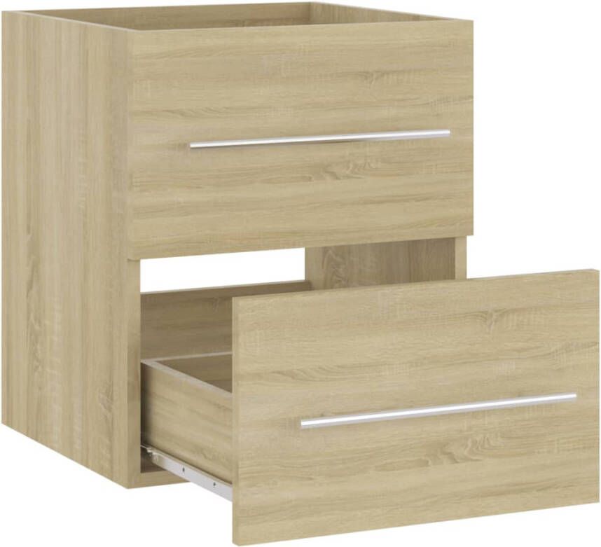 VIDAXL Wastafelkast 41x38 5x48 cm bewerkt hout sonoma eikenkleurig - Foto 2