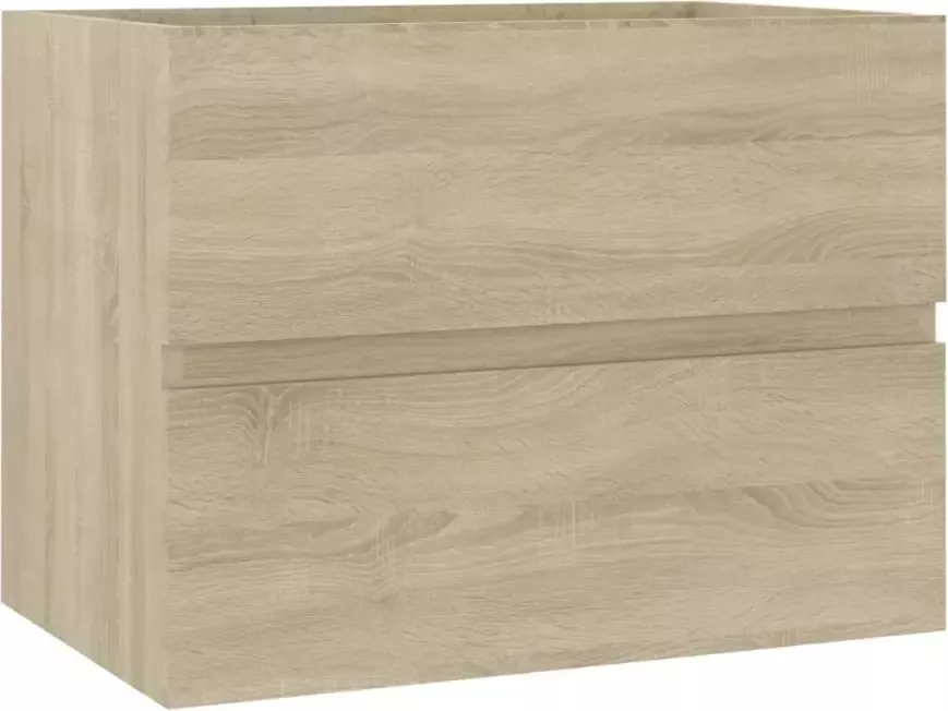 VIDAXL Wastafelkast 60x38 5x45 cm bewerkt hout sonoma eikenkleurig - Foto 2