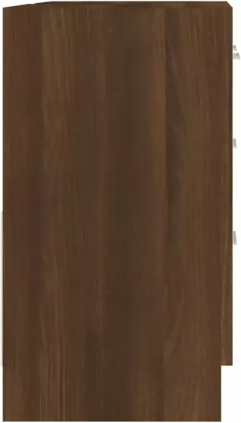 VIDAXL Wastafelkast 63x30x54 cm bewerkt hout bruin eikenkleur - Foto 3