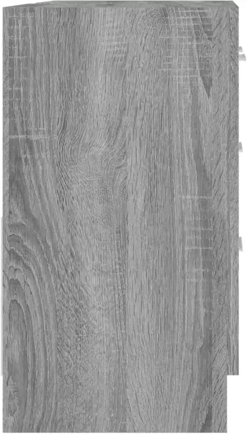 VIDAXL Wastafelkast 63x30x54 cm bewerkt hout grijs sonoma eikenkleurig - Foto 3