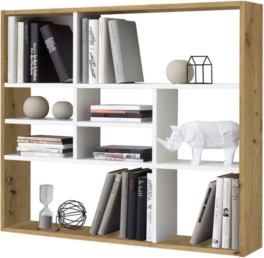 FMD Wandplank Mika Plank met veel opbergruimte 90 cm breed 78 2 cm hoog - Foto 11
