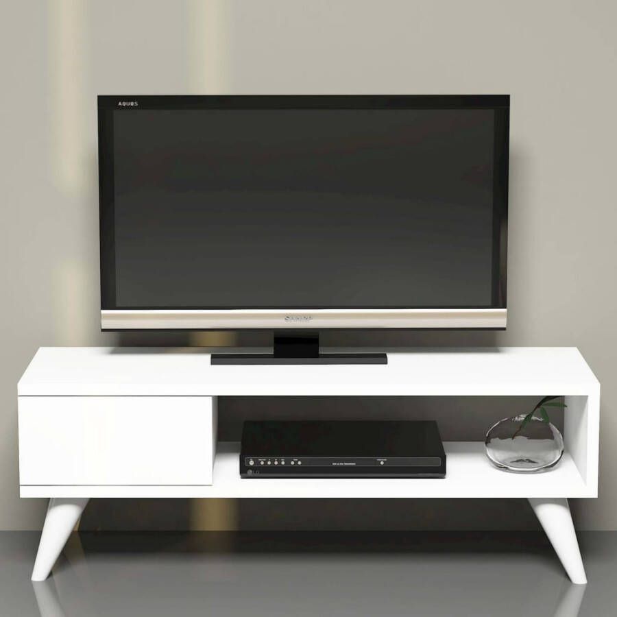 Homemaniac Homemania Tv-meubel Maya 90x30x33 cm wit