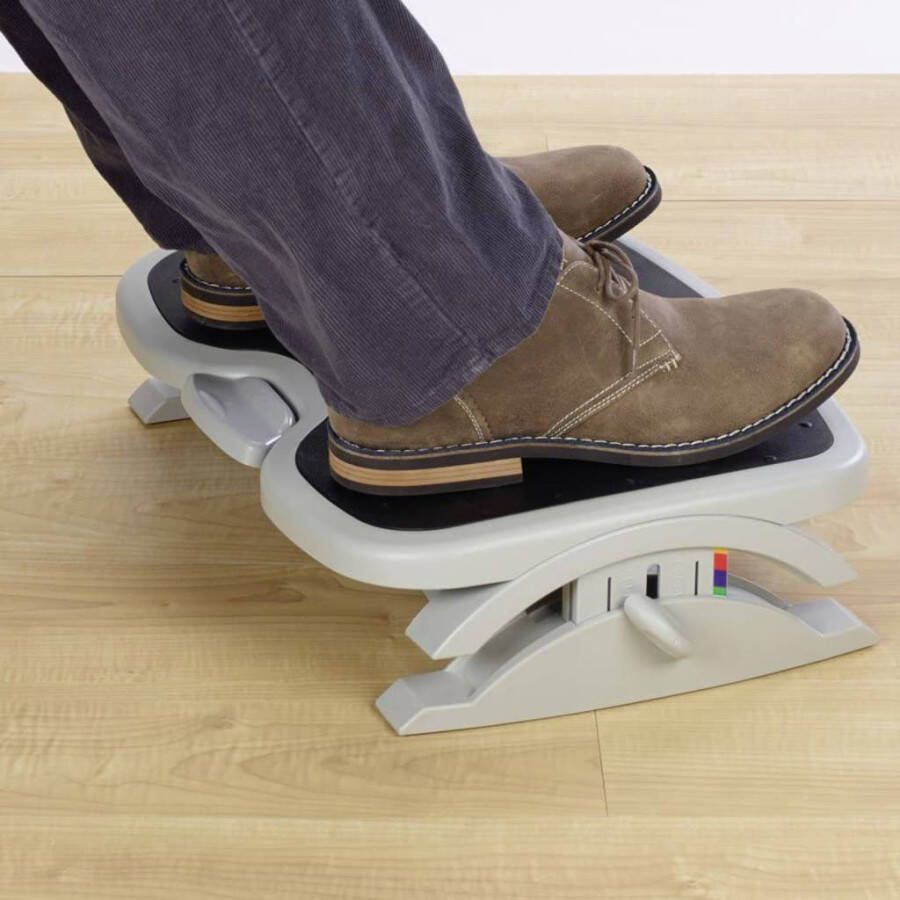 Kensington Solemate Plus Ergonomische Verstelbare Voetensteun Zwart Grijs - Foto 2