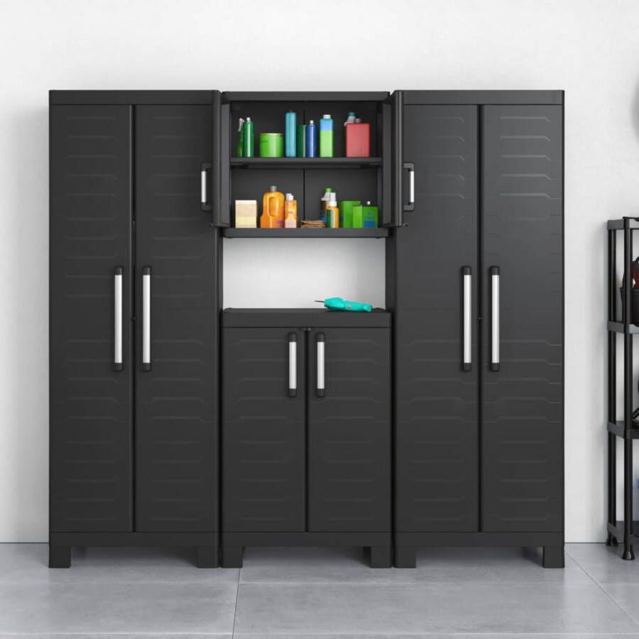 Keter Detroit lage opbergkast 2 planken 65x45x97cm Zwart - Foto 2