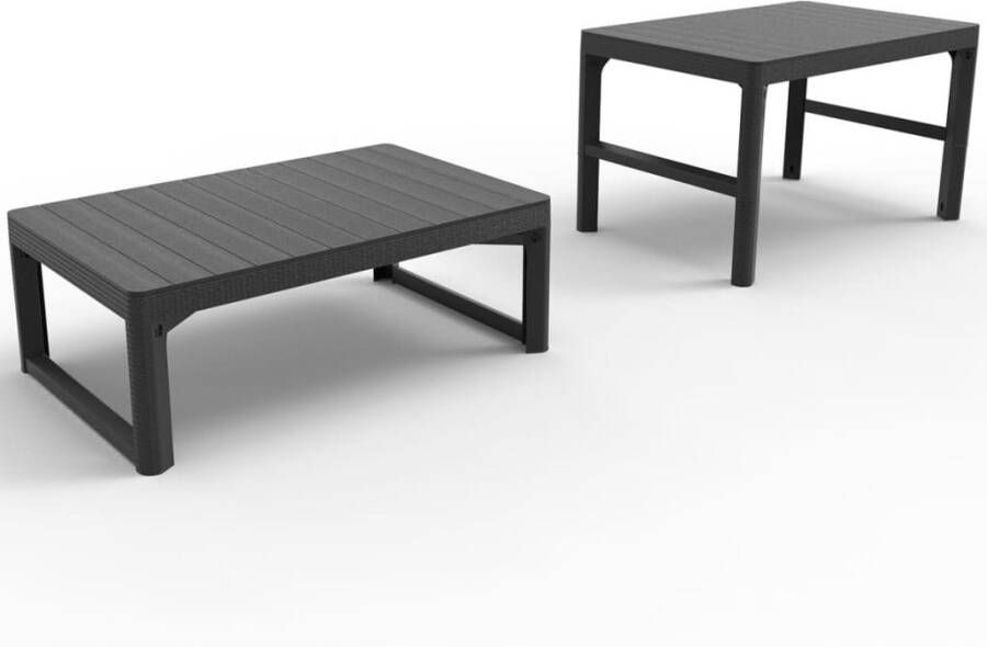Allibert verstelbare tafel Lyon grijs 116x71 5x40 66 cm Leen Bakker - Foto 4