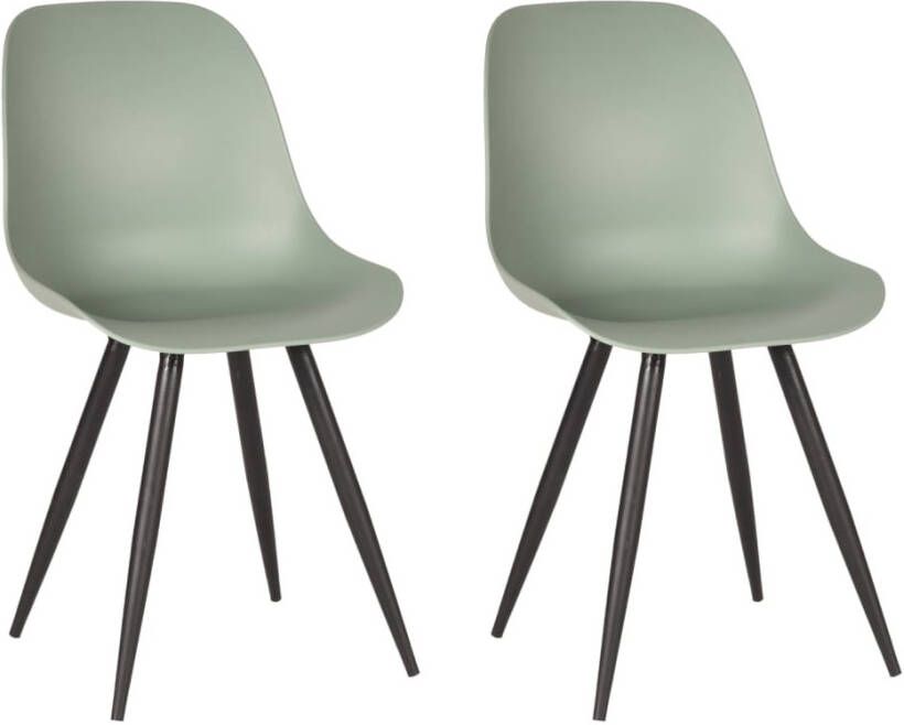 LABEL51 Eetkamerstoelen 2 st Monza 46x54x88 cm boskleurig