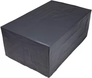 Nature Beschermhoes voor tuinset vierkant grijs PE H90x225x143cm