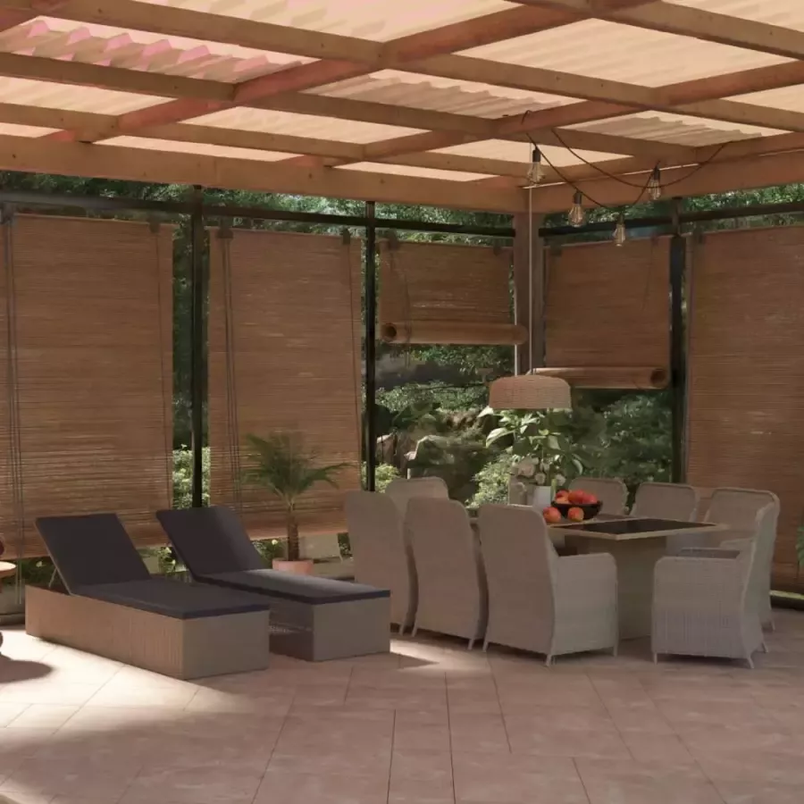 VIDAXL 11-delige Tuinset poly rattan bruin - Foto 4