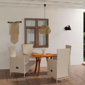VIDAXL 5-delige Tuinset beige