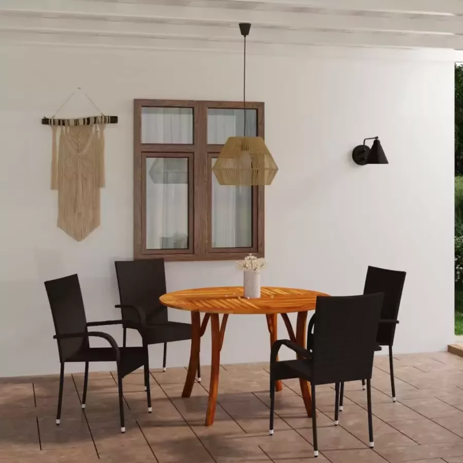 VIDAXL 5-delige Tuinset bruin
