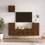 VidaXL -5-delige-Tv-meubelset-bewerkt-hout-bruineikenkleurig - Thumbnail 2