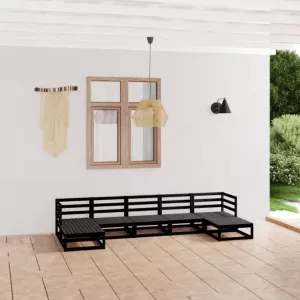 VIDAXL 7-delige Loungeset massief grenenhout