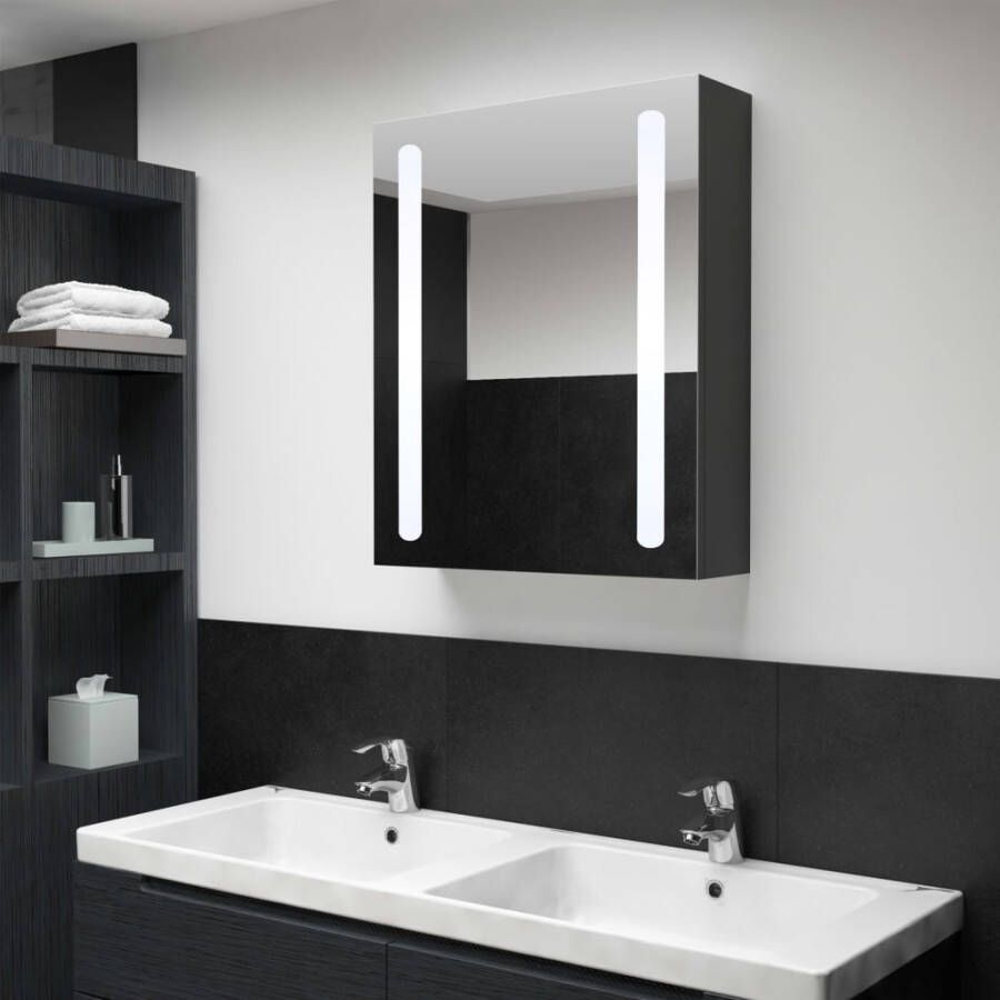 VIDAXL Badkamerkast met spiegel en LED 50x13x70 cm - Foto 3