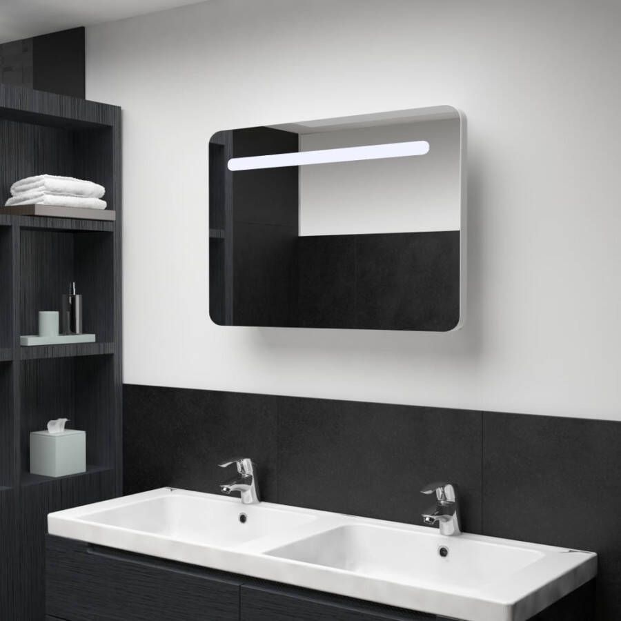 VIDAXL Badkamerkast met spiegel LED 80x9 5x55 cm - Foto 4