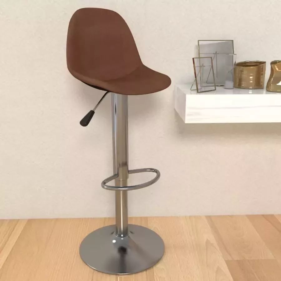 VidaXL Barkruk stof bruin