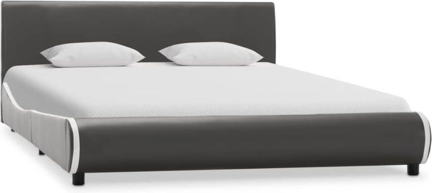 VidaXL -Bedframe-kunstleer-antracietgrijs-140x200-cm - Foto 4