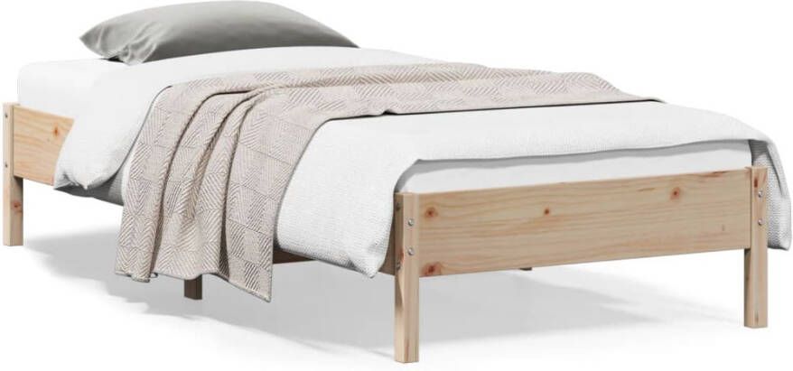 VIDAXL Bedframe zonder matras massief grenenhout 100x200 cm - Foto 4