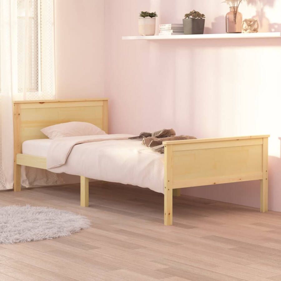 VidaXL -Bedframe-massief-grenenhout-100x200-cm - Foto 3