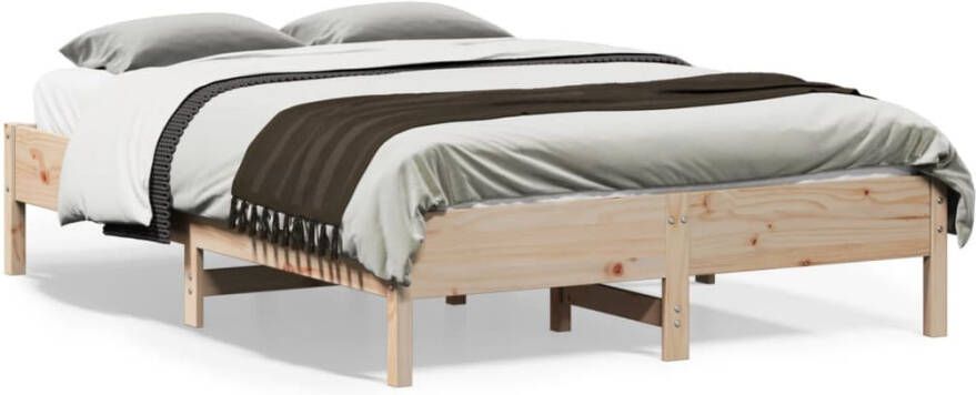 VIDAXL Bedframe zonder matras massief grenenhout 120x190 cm - Foto 3