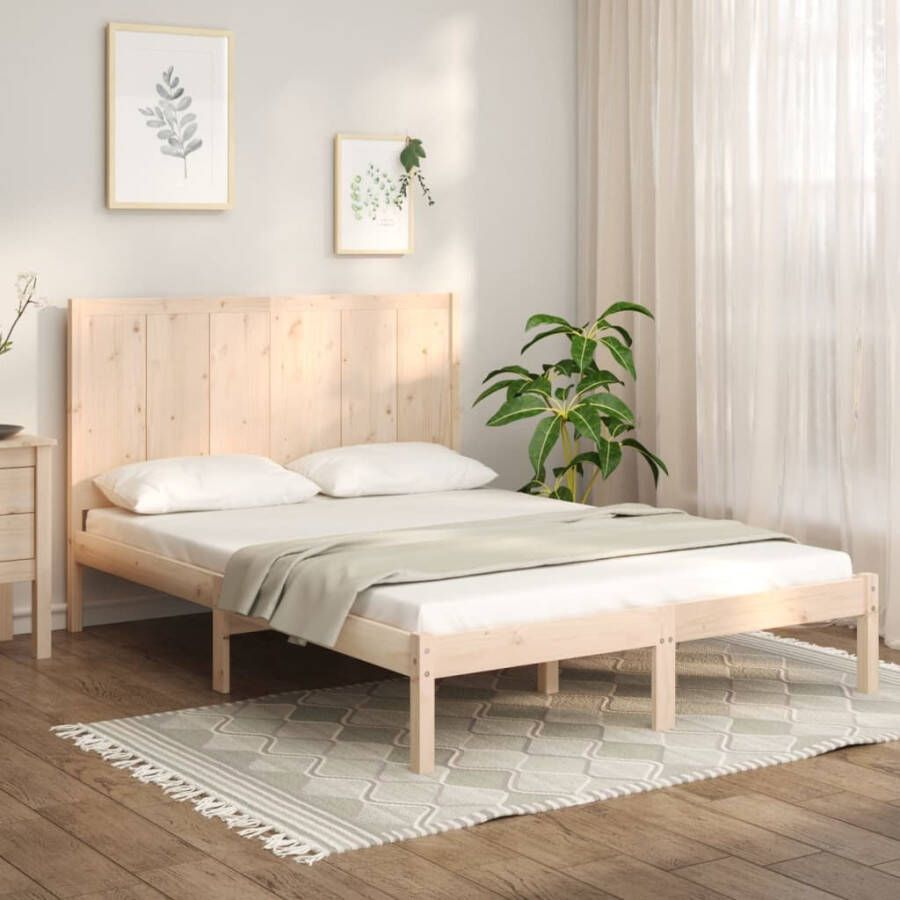 VidaXL -Bedframe-massief-grenenhout-140x190-cm - Foto 3