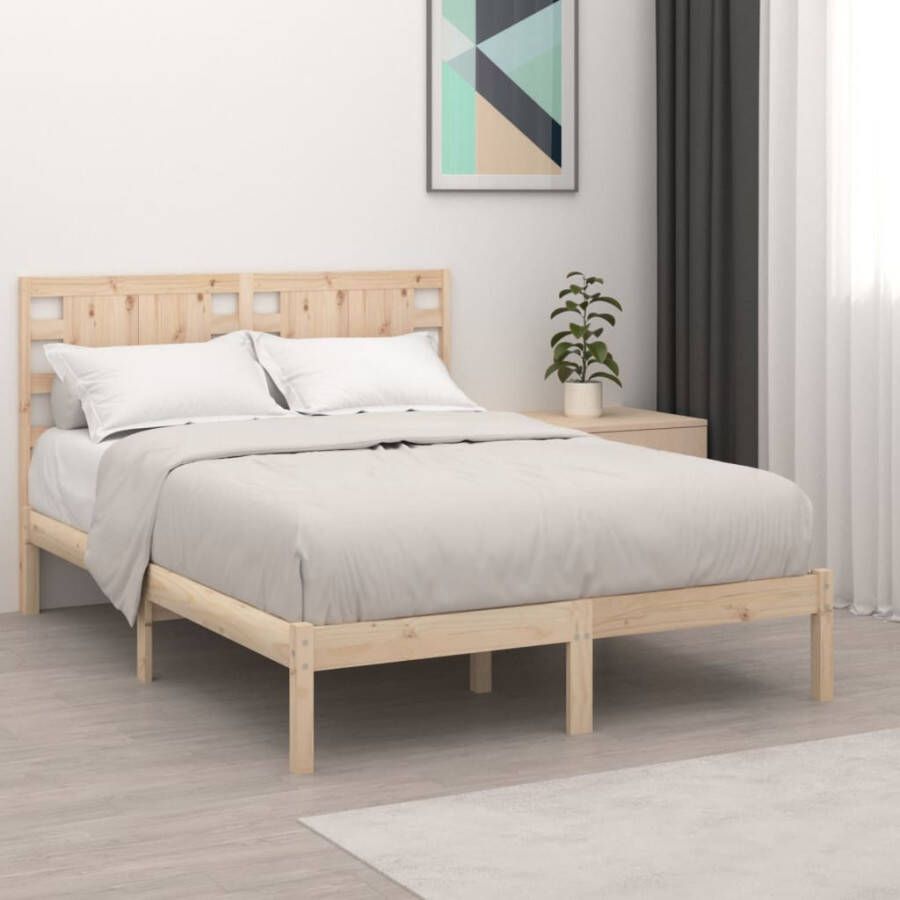 VidaXL -Bedframe-massief-grenenhout-140x190-cm - Foto 2