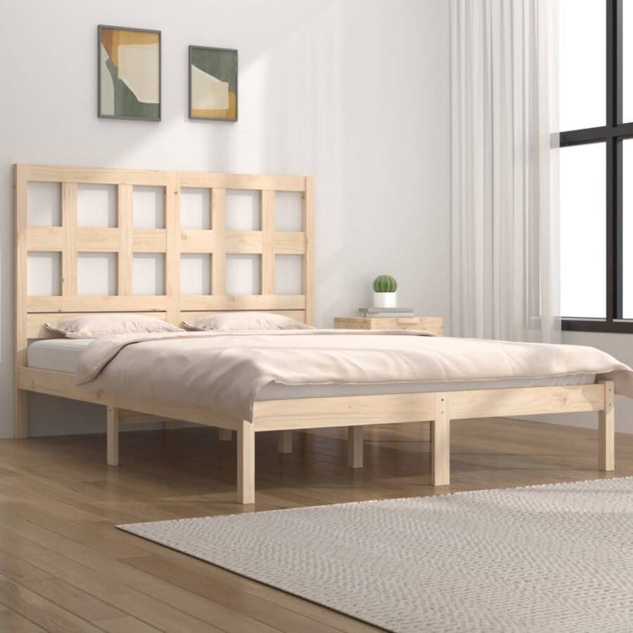 VidaXL -Bedframe-massief-grenenhout-140x200-cm - Foto 2