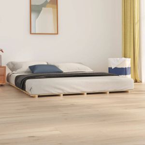 VIDAXL Bedframe massief grenenhout 160x200 cm