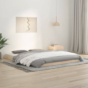 VIDAXL Bedframe massief grenenhout 160x200 cm