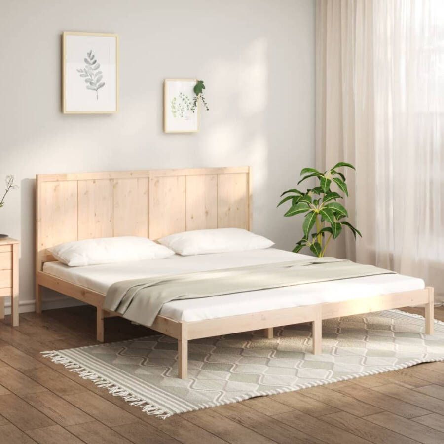 VIDAXL Bedframe zonder matras massief grenenhout 200x200 cm - Foto 3