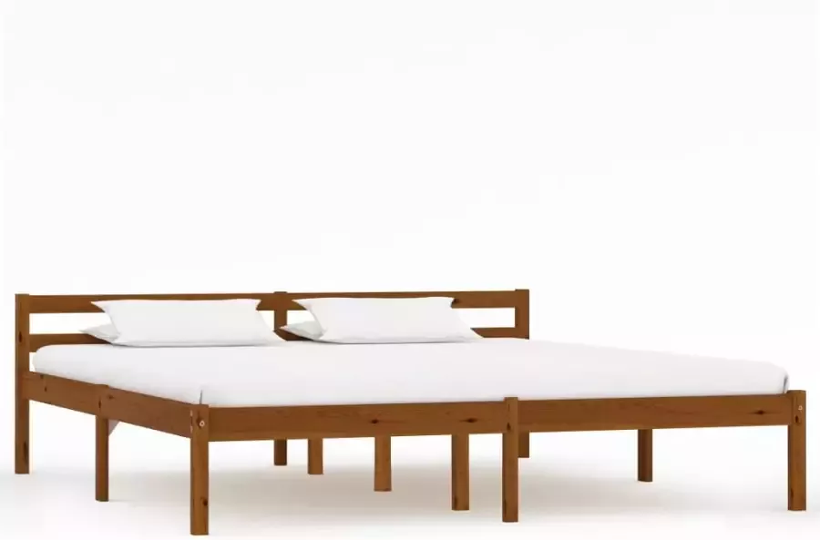 VidaXL -Bedframe-massief-grenenhout-honingbruin-160x200-cm - Foto 3