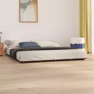 VIDAXL Bedframe massief grenenhout honingbruin 180x200 cm