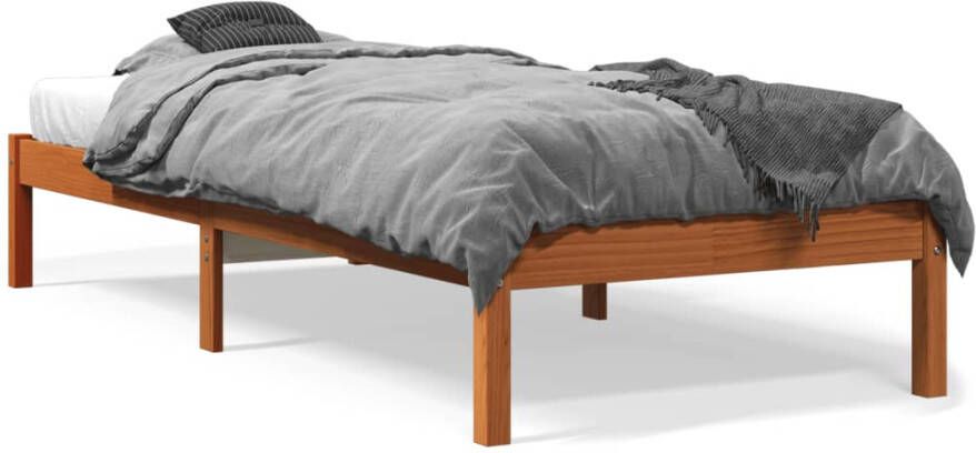 VidaXL Bedframe zonder matras massief grenenhout wasbruin 90x190 cm - Foto 3